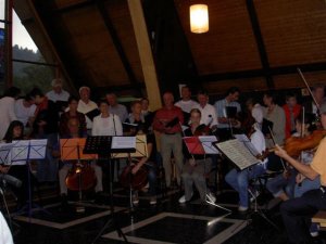 La messe du samedi 21 juillet  2007 à l'Eglise des Diablerets